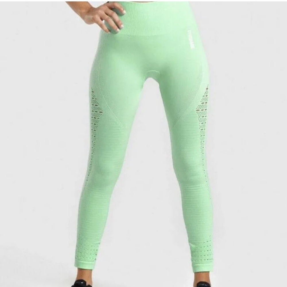 Gymshark, Size Small, Mint Green, Workout Leggings.
